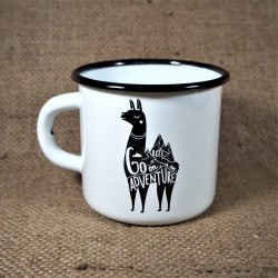 Smaltovaný hrnek - LAMA