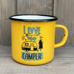 Žlutý plecháček - Love my camper